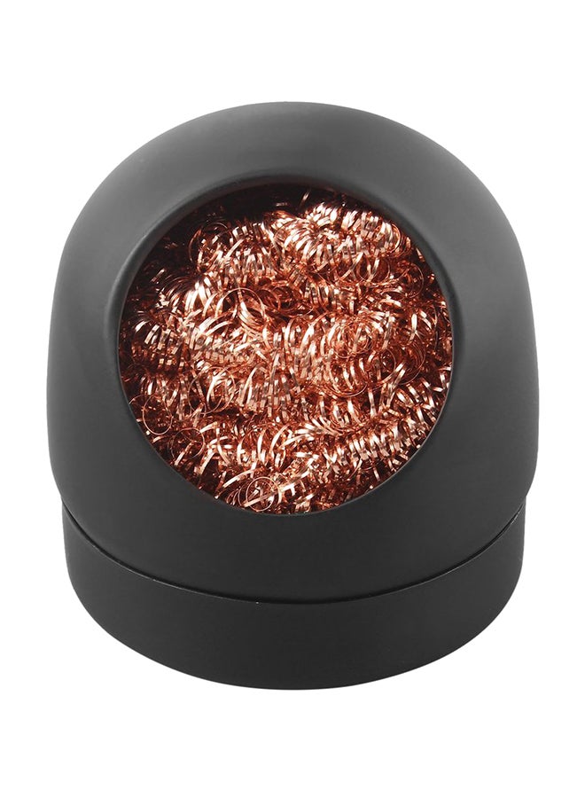 Soldering Iron Tip Cleaner With Stand Black/Rose Gold 80 x 70 x 60mm - Image 1