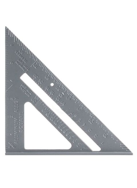 Carpenter Triangle Ruler Silver