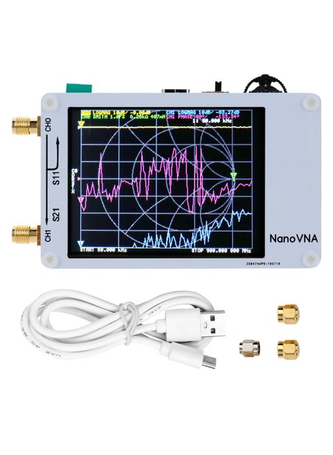 Digital Display Vector Network Analyzer White/Gold