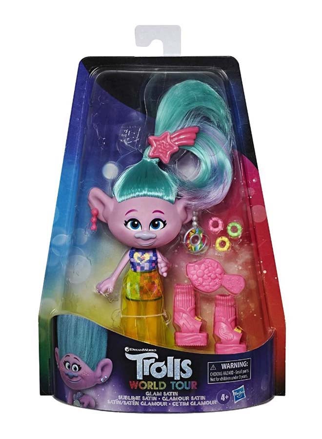 Trolls Glam Satin Fashion Doll Playset - Image 2