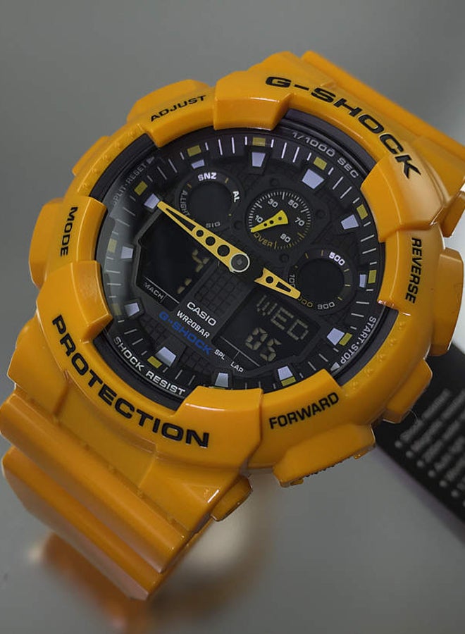 جي شوك ساعة يد كوارتز بعقارب/رقمية من الراتينج GA100A-9A للرجال - Image 2
