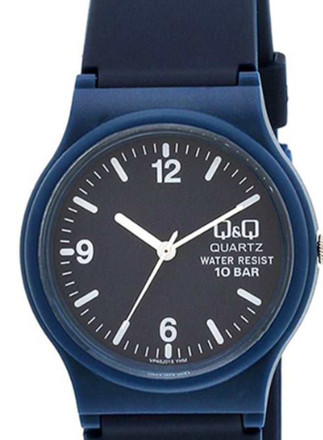 Q&Q Men's Water Resistant Rubber Analog Watch VP46 015 - Image 2