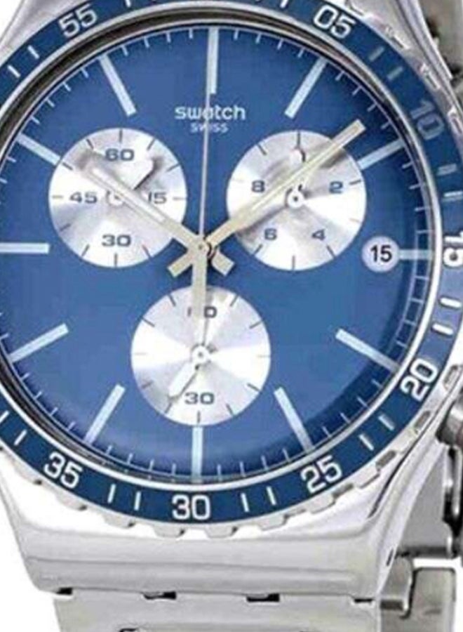 سواتش ساعة كرونوغراف بسوار من الإستانلس ستيل طراز YVS438G للرجال - Image 3