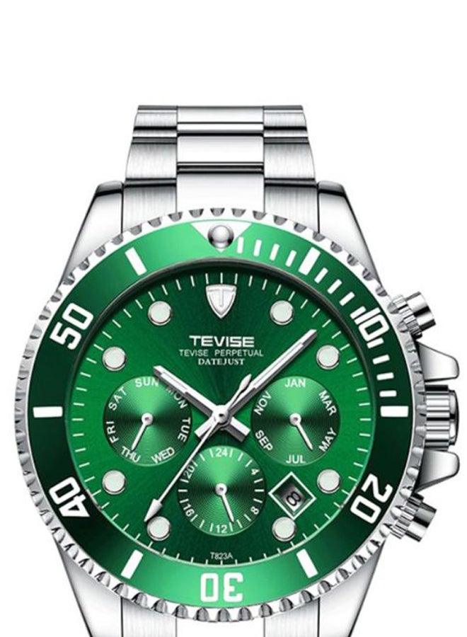 تيفيز ساعة يد كرونوغراف من الإستانلس ستيل طراز T823A SGR men - Image 2