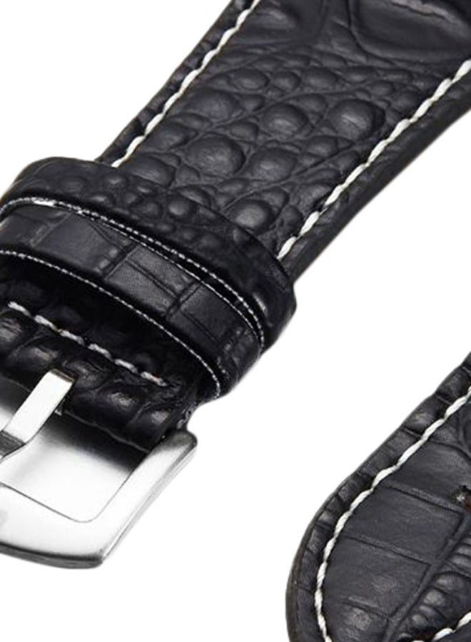 Oulm Men's PU Leather Analog Watch HP1349 - 48 mm - Black  - Image 4