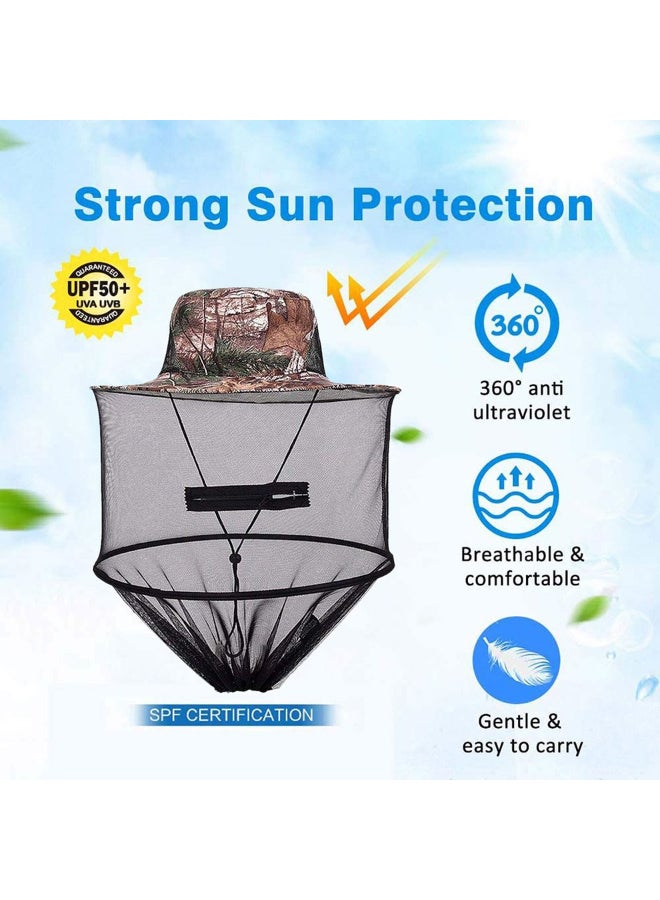 Head Face Protect Hat With Mosquito Mesh Net Multicolour 37 x 12.5 x 10cm - Image 4