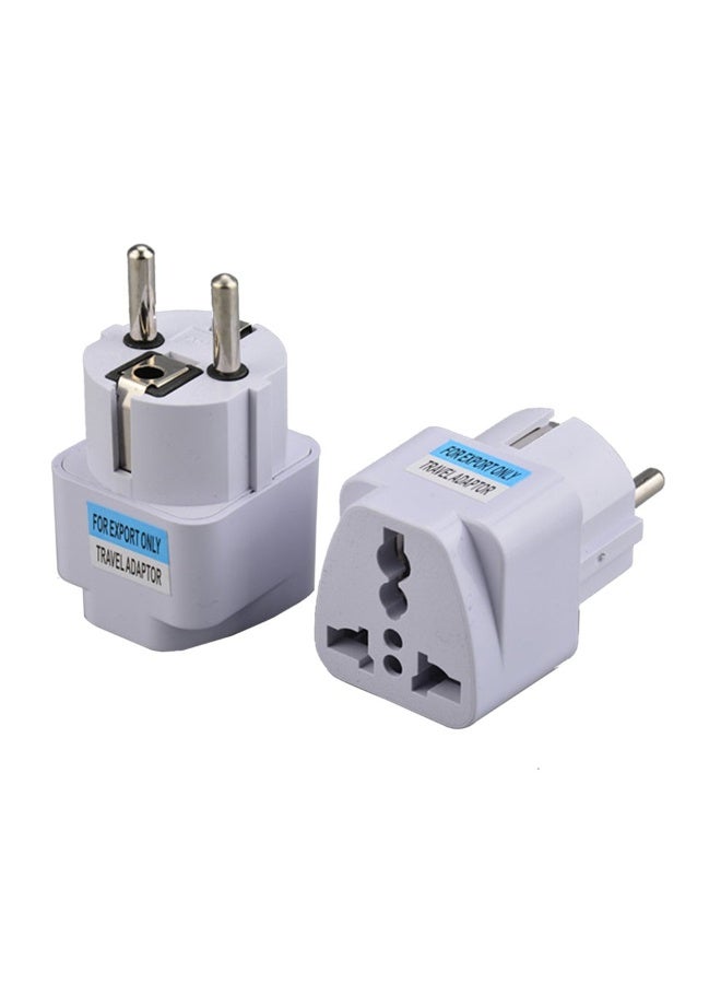 Generic European Standard Conversion Travel Plug White  - Image 3