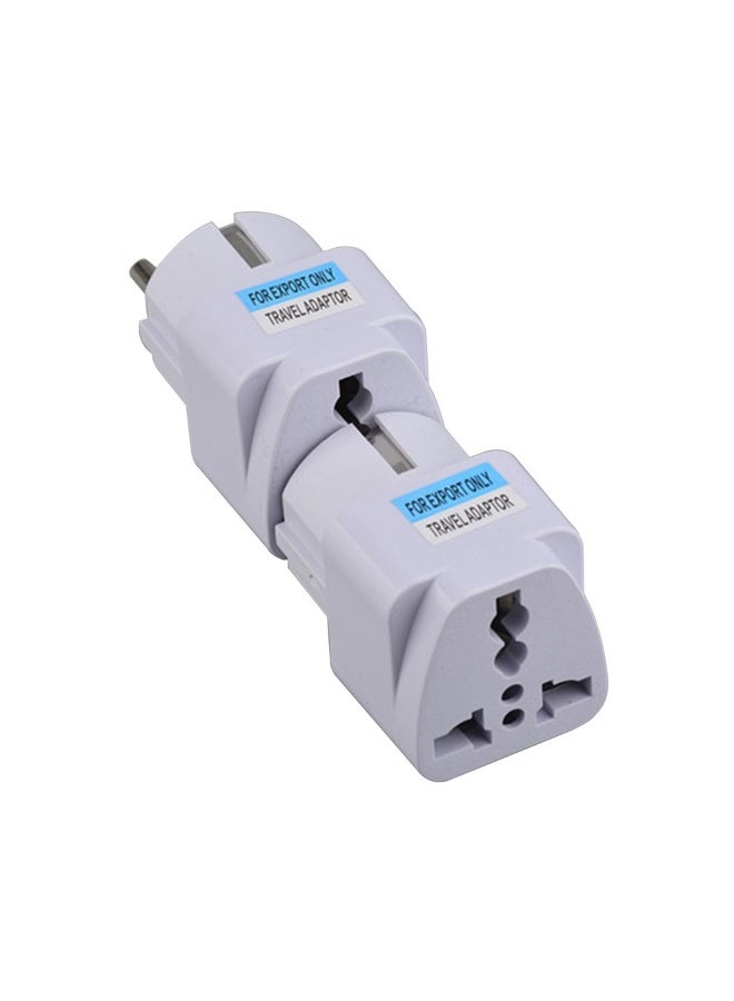 Generic European Standard Conversion Travel Plug White  - Image 5