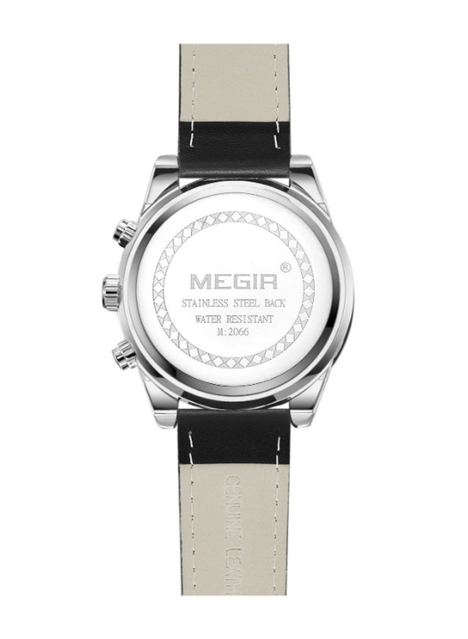 MEGIR - men Water Resistant Chronograph Watch ML2066G-BK-1 - Image 1