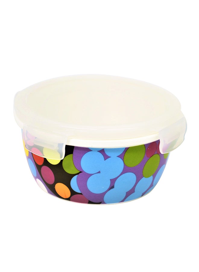 وعاء تخزين من البورسلين سعة 400 مل متعدد الألوان 13سم