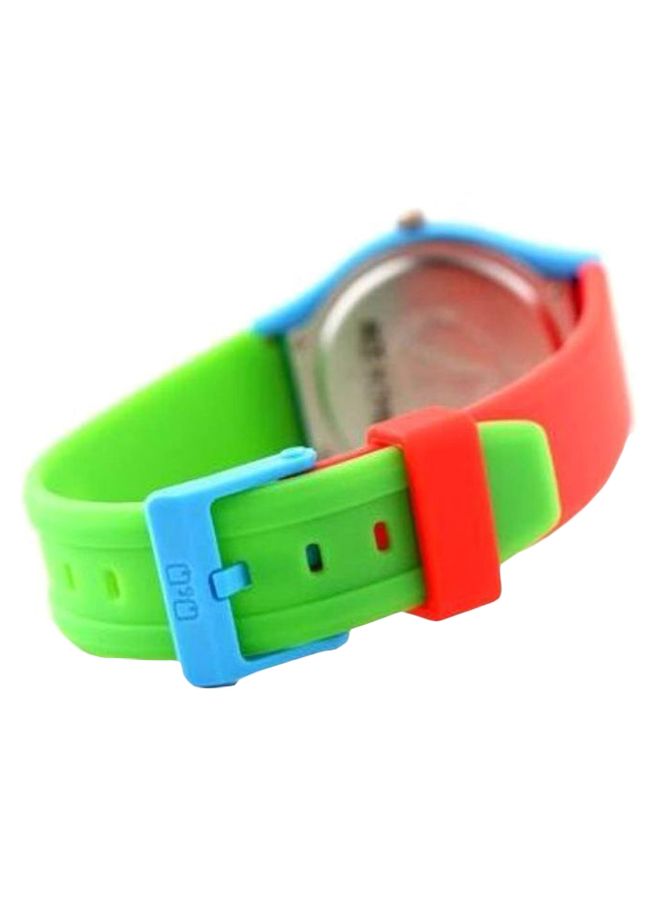 Q&Q Analog Wrist Watch VQ86J010Y - 35 mm - Green/Red - Image 5