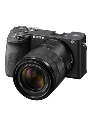 Alpha 6600 Mirrorless APS C Camera With 18 135 mm Zoom Lens and 0.02 sec. Fast AF, Real Time Eye AF For Human And Animal, 5 Axis In Body Optical Image Stabilisation, 4K HDR HLG, Black, ILCE-6600M - v1594100504/N37015057A_1