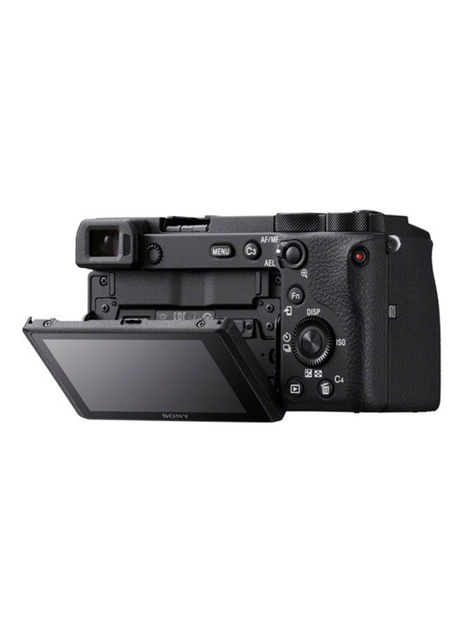 Sony - Alpha 6600 Mirrorless APS C Camera With 18 135 mm Zoom Lens and 0.02 sec. Fast AF, Real Time Eye AF For Human And Animal, 5 Axis In Body Optical Image Stabilisation, 4K HDR HLG, Black, ILCE-6600M - Image 1