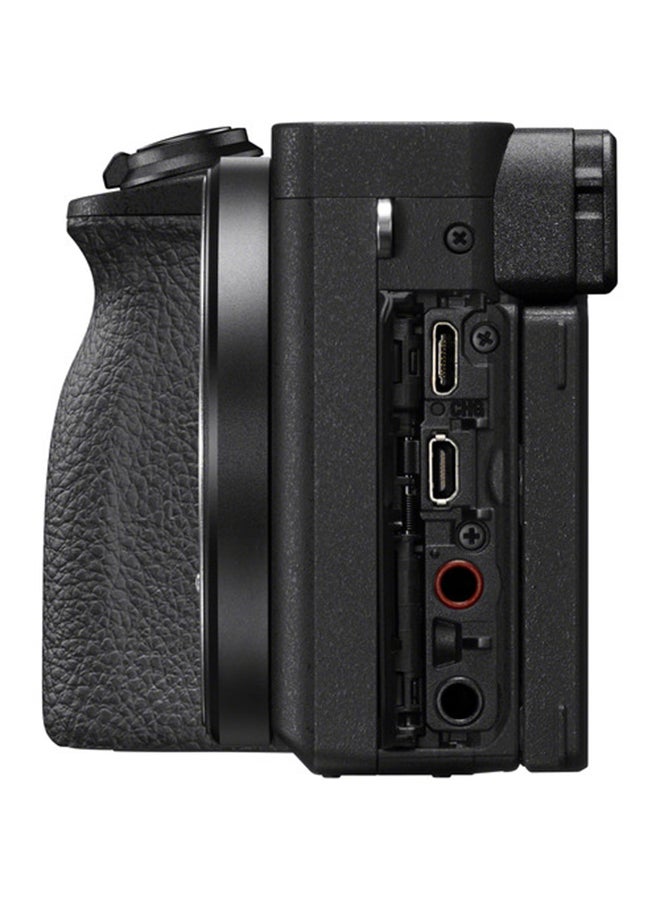 Sony - Alpha 6600 Mirrorless APS C Camera With 18 135 mm Zoom Lens and 0.02 sec. Fast AF, Real Time Eye AF For Human And Animal, 5 Axis In Body Optical Image Stabilisation, 4K HDR HLG, Black, ILCE-6600M - Image 1