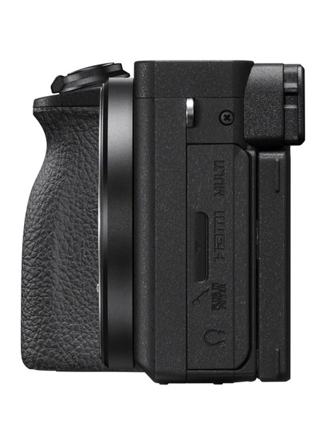 Sony - Alpha 6600 Mirrorless APS C Camera With 18 135 mm Zoom Lens and 0.02 sec. Fast AF, Real Time Eye AF For Human And Animal, 5 Axis In Body Optical Image Stabilisation, 4K HDR HLG, Black, ILCE-6600M - Image 1