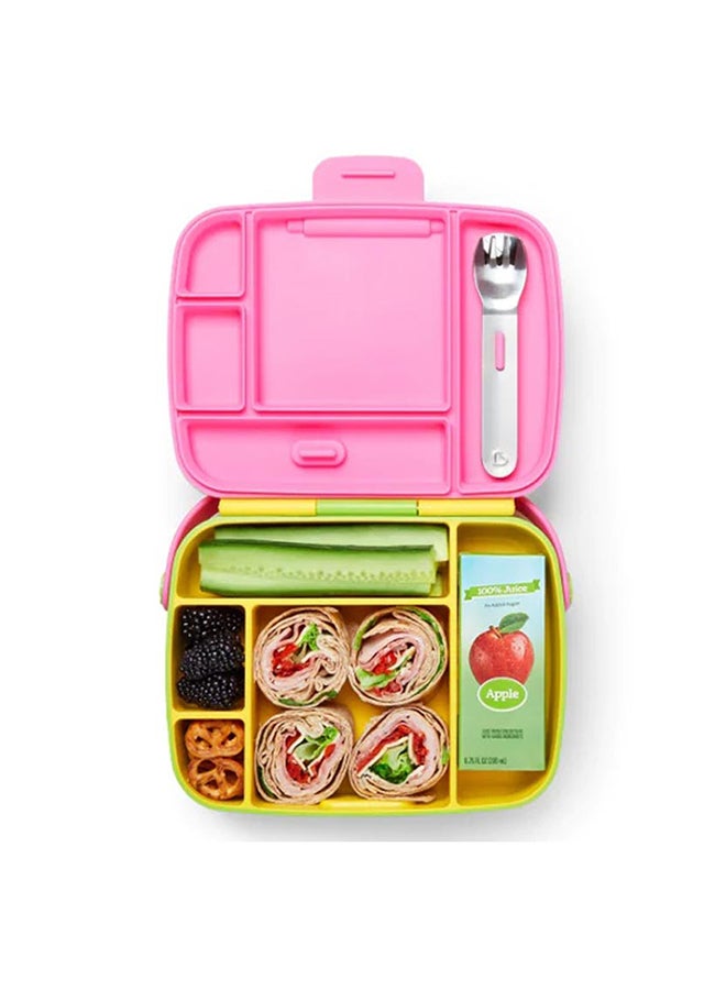 5 Compartment Bento Lunch Box With Folk And Spoon - v1594101288/N39192675A_3