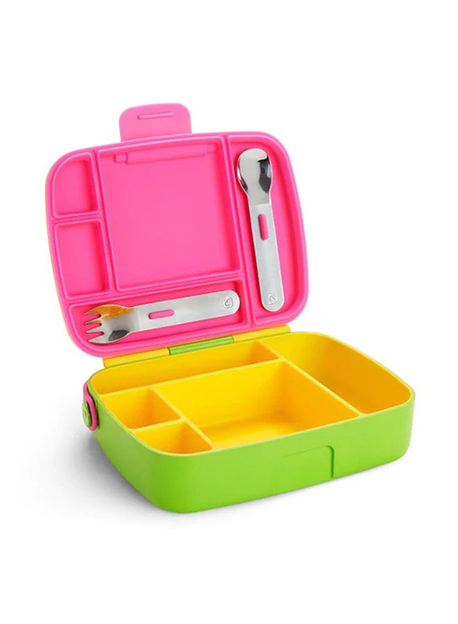 5 Compartment Bento Lunch Box With Folk And Spoon - v1594101289/N39192675A_2