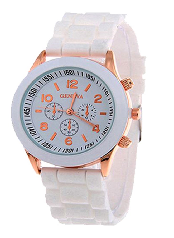 Geneva men Silicone Analog Watch NNSB03707142 With Bracelet  - Image 4
