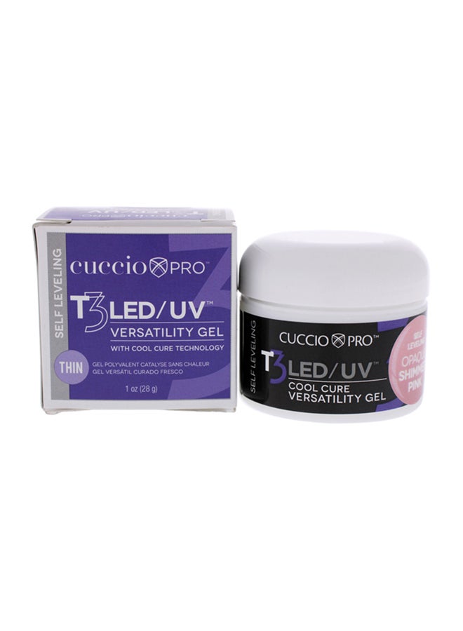 T3 Cool Cure Versatility Gel Shimmer Pink