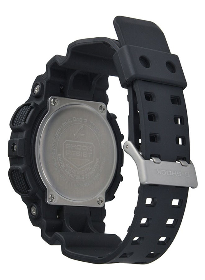 جي شوك ساعة يد كوارتز بعقارب/رقمية طراز GA-100-1A1ER للرجال - Image 2