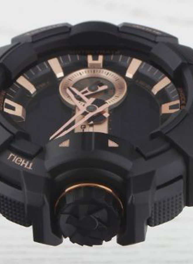 جي شوك ساعة يد رقمية وبعقارب بتصميم دائري - طراز GA-400GB-1A4ER - لون أسود للرجال - Image 3