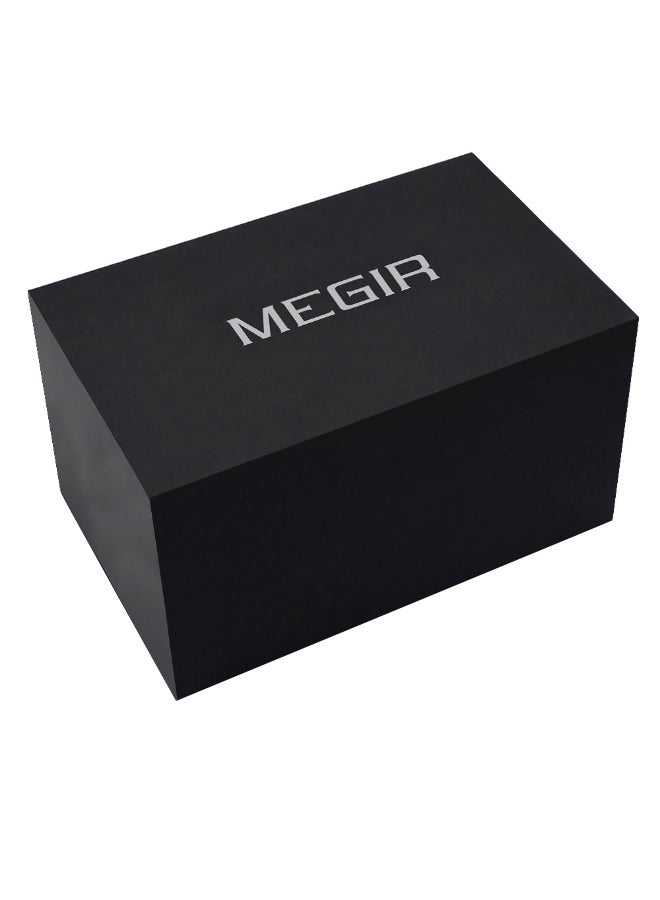 ميجر ساعة يد كرونوغراف بسوار من الإستانلس إستيل، مقاومة للماء، طراز 1-2064 للرجال - Image 2