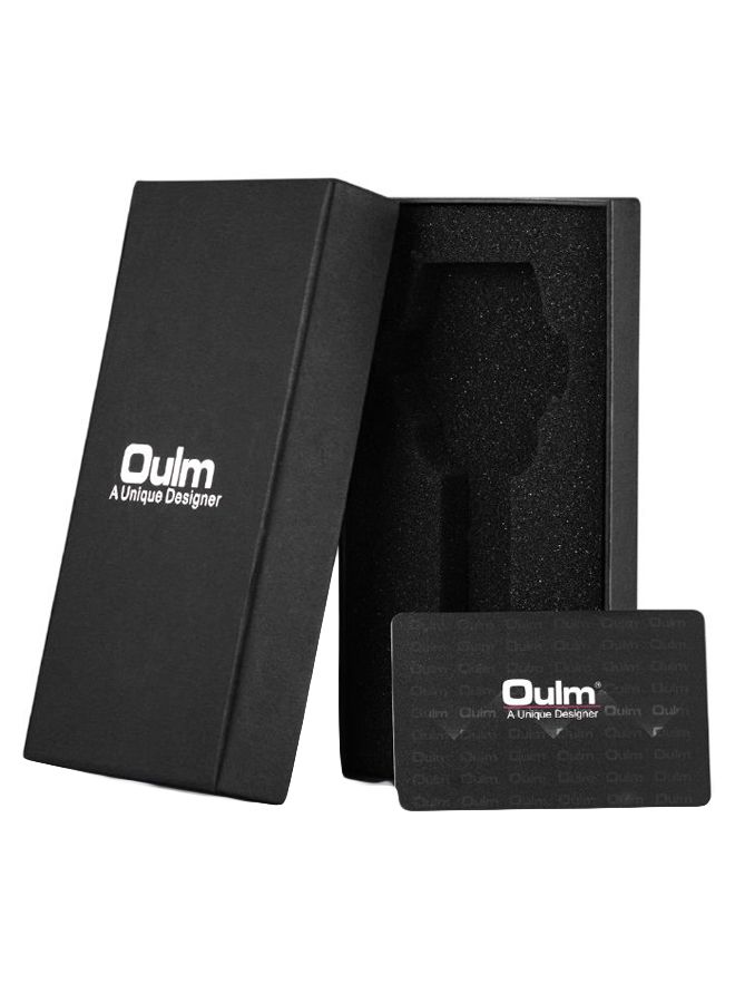 Oulm Men's Leather Analog Watch GET30490198  - Image 3