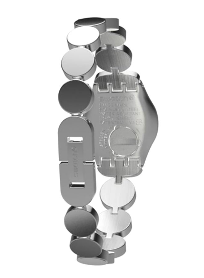 سواتش ساعة يد من الستانلس ستيل بعقارب طراز YSS317G للنساء - Image 2