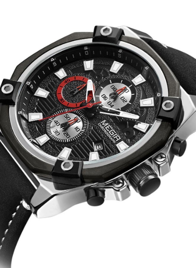 ميجر ساعة يد كرونوغراف بسوار من الجلد طراز ML2054GBK-1 للرجال - Image 3