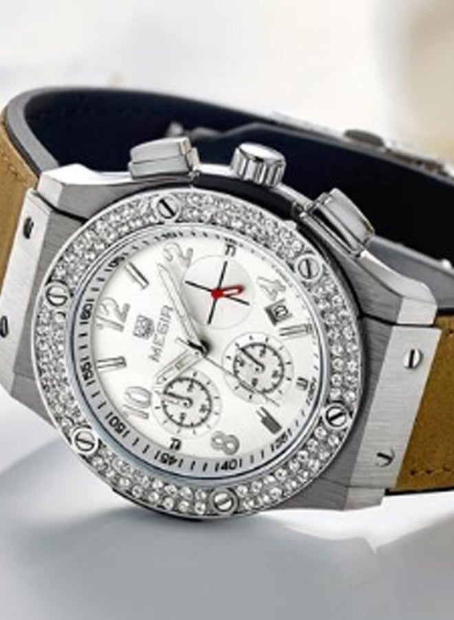 MEGIR - women Water Resistant Chronograph Watch MN2034MBN-7 - Image 1