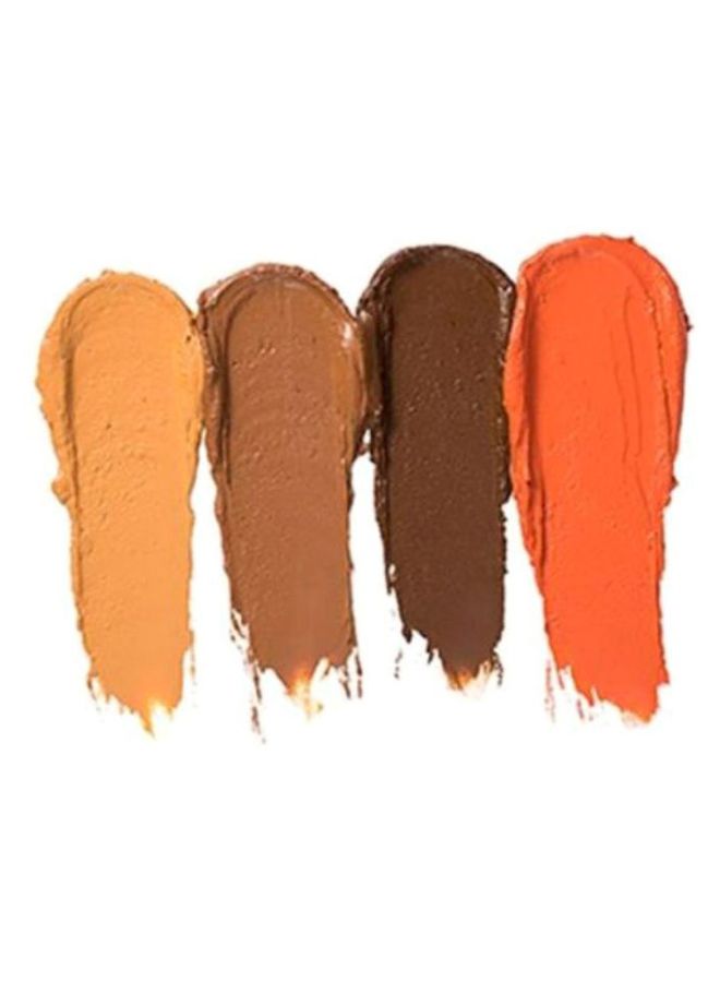 فلورمار مجموعة ألوان مستحضرات تجميل لإضاءة الوجه وتحديده 04 داكن - Image 2