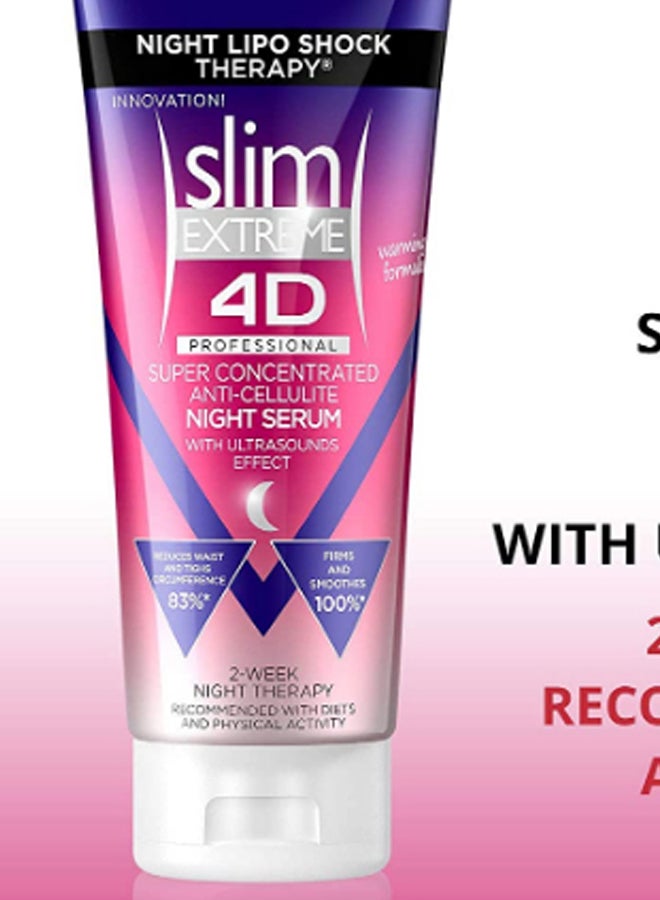 Eveline Slim Extreme 4D Super Concentrated Night Serum 250ml  - Image 2