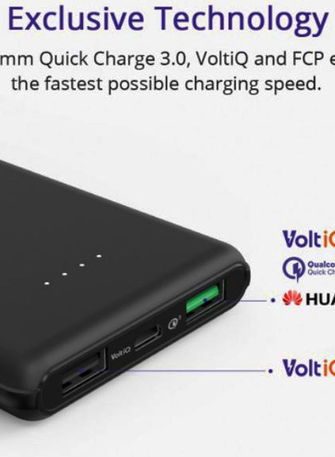 ترونسمارت - باور بانك بريستو 10000.0 mAh أسود - Image 1