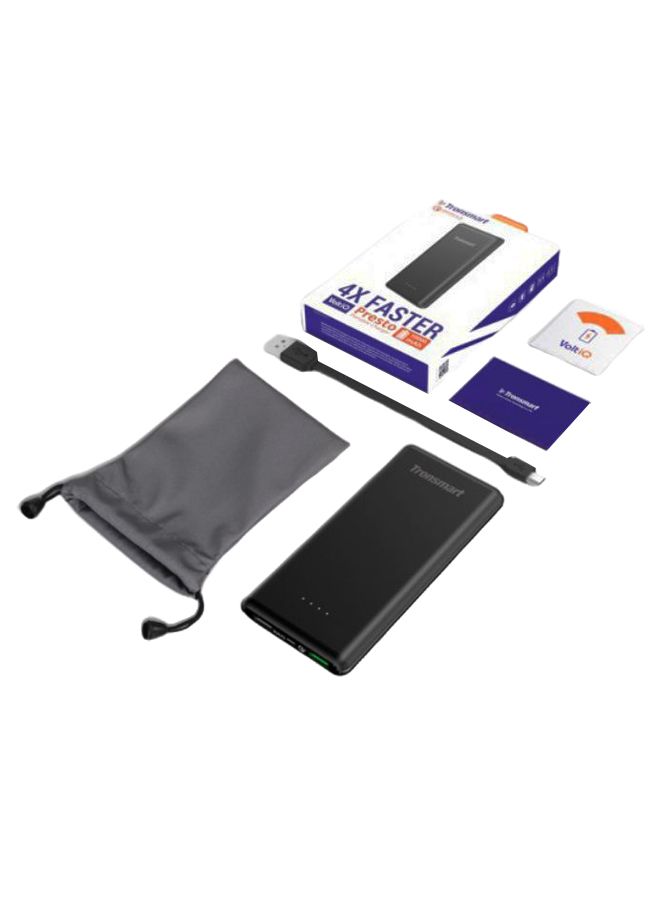 ترونسمارت - باور بانك بريستو 10000.0 mAh أسود - Image 1