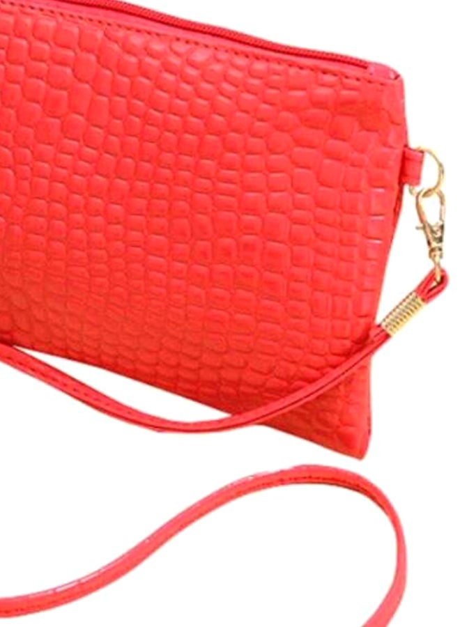 BAGGRA Pu Crossbody Bag Red - Image 2
