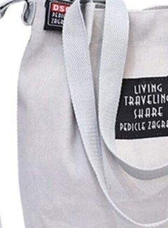 BAGGRA Stitched Detailed Shoulder Bag Grey  - Image 3