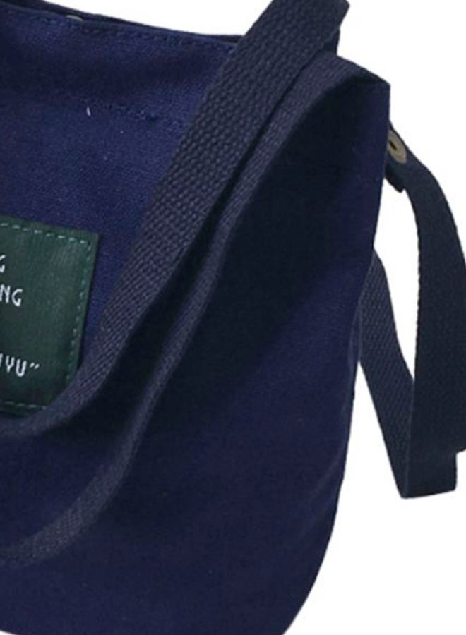 BAGGRA Stitched Detailed Shoulder Bag Blue - Image 2