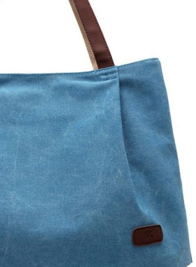 BAGGRA Stitched Detailed Crossbody Bag Blue - Image 2
