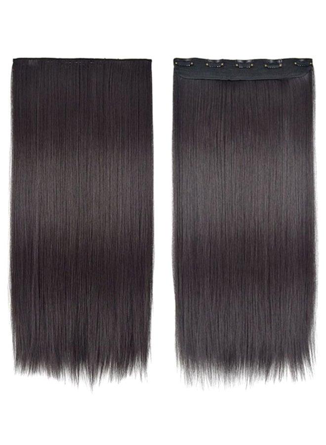 Umiwin One Piece Elegant Lace Human Hair Straight Wig 60cm - Image 2