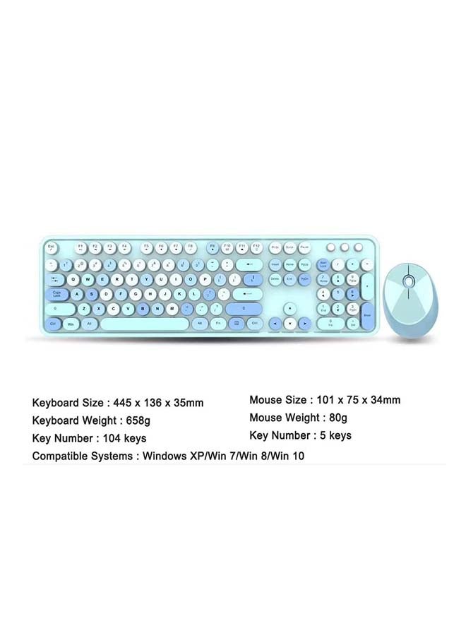 oem - Keyboard and Mouse Wireless 104keys Combo Set - Image 1