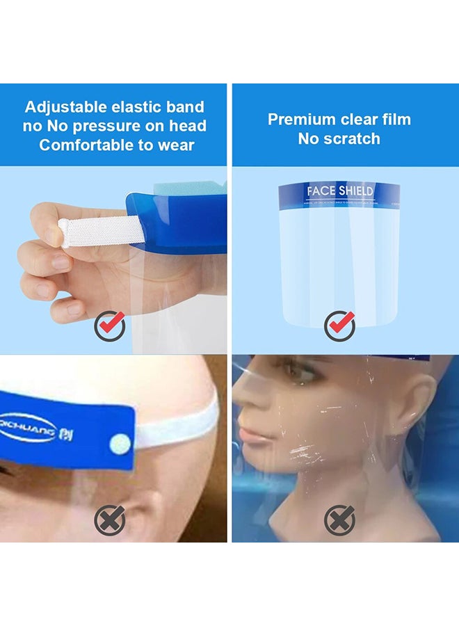 BIBENE 5-Piece Protective Face Shield Clear 0.25kg  - Image 3