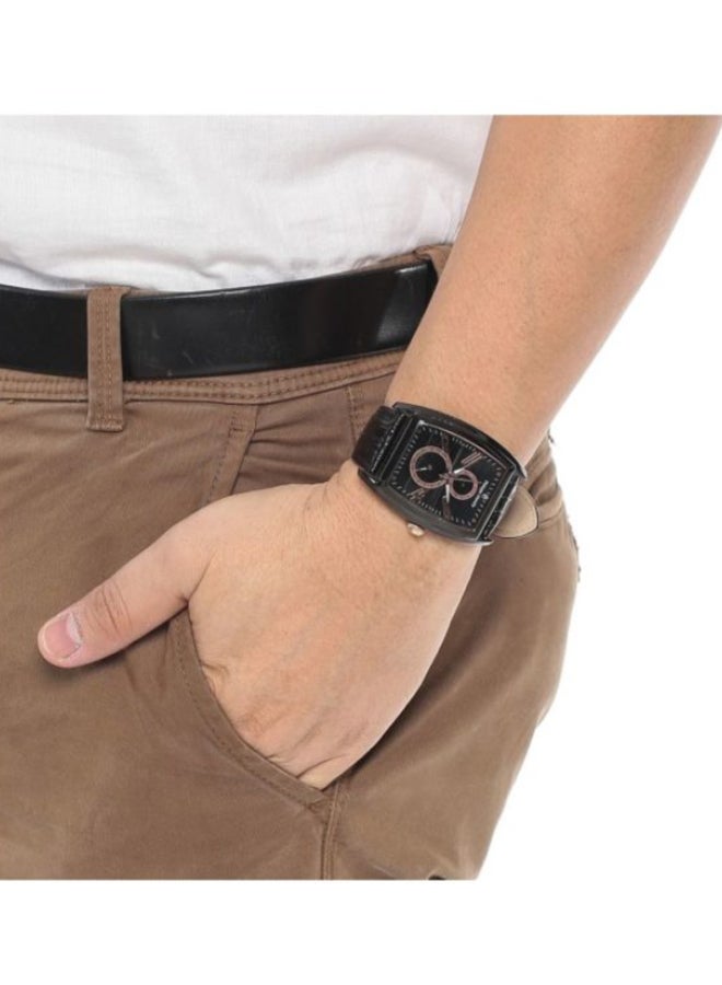 فيليب مورالي السويسرية ساعة يد عقارب بسوار من الجلد رقم الطراز L1421BRBB للرجال - Image 4