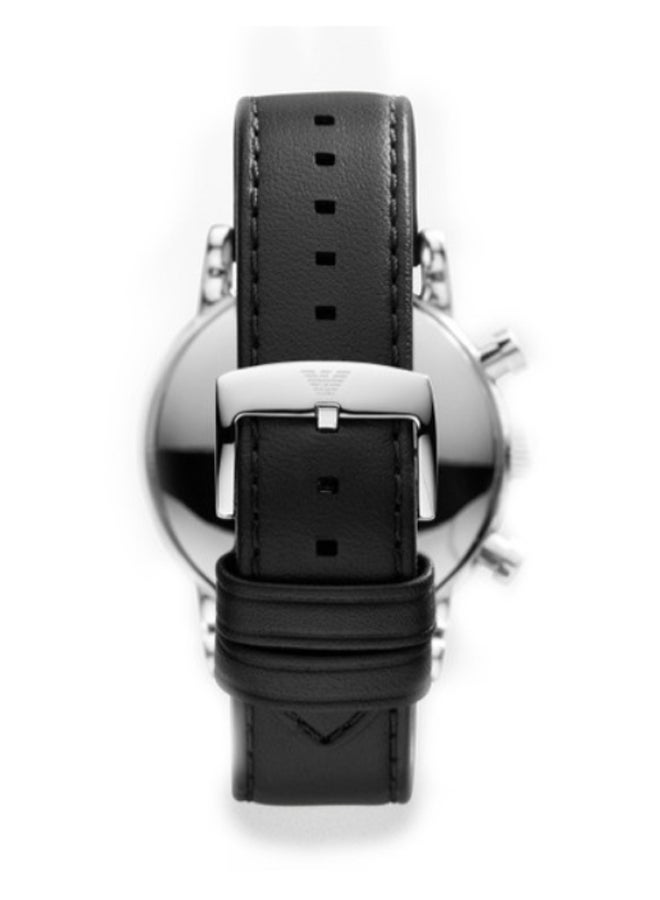 EMPORIO ARMANI - Men's Leather Chronograph Watch AR1733 - Image 1