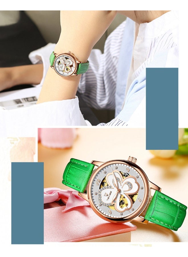 Tevise - Girls' Leather Analog Watch T835B GR - Image 1