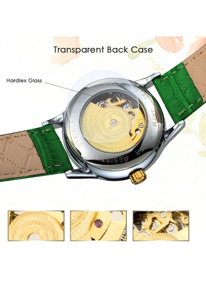 Tevise - Girls' Leather Analog Watch T835B GR - Image 1