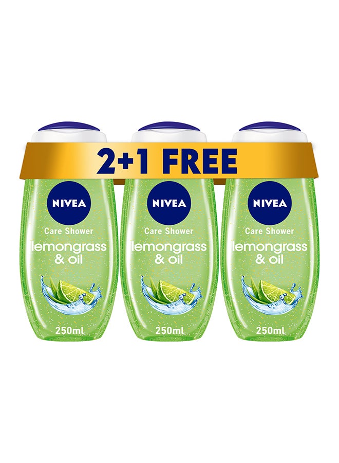 نيفيا مجموعة جل استحمام بعشب الليمون والزيت بحجم 250 مل مكونة من 3 عبوات 250ملليلتر - Image 1