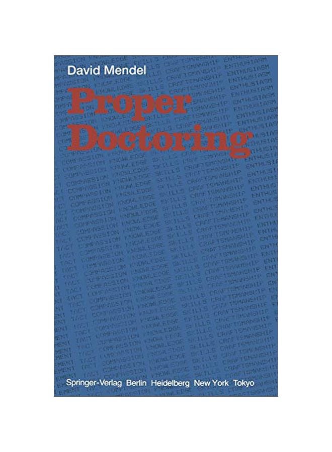 Proper Doctoring paperback english - 1 Oct 1984 