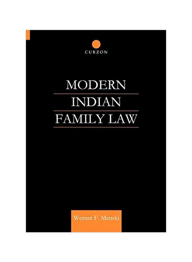 Modern Indian Family Law Hardcover English by Werner Menski - 05 Jan 2001 