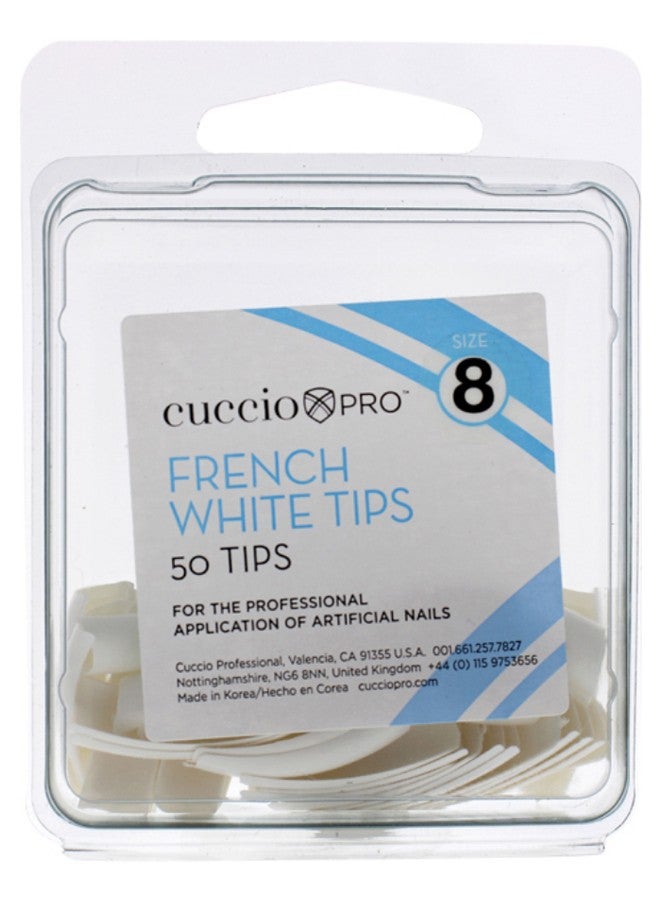 Cuccio Pro 50-Piece Professional Artificial Nail Set White - Image 1