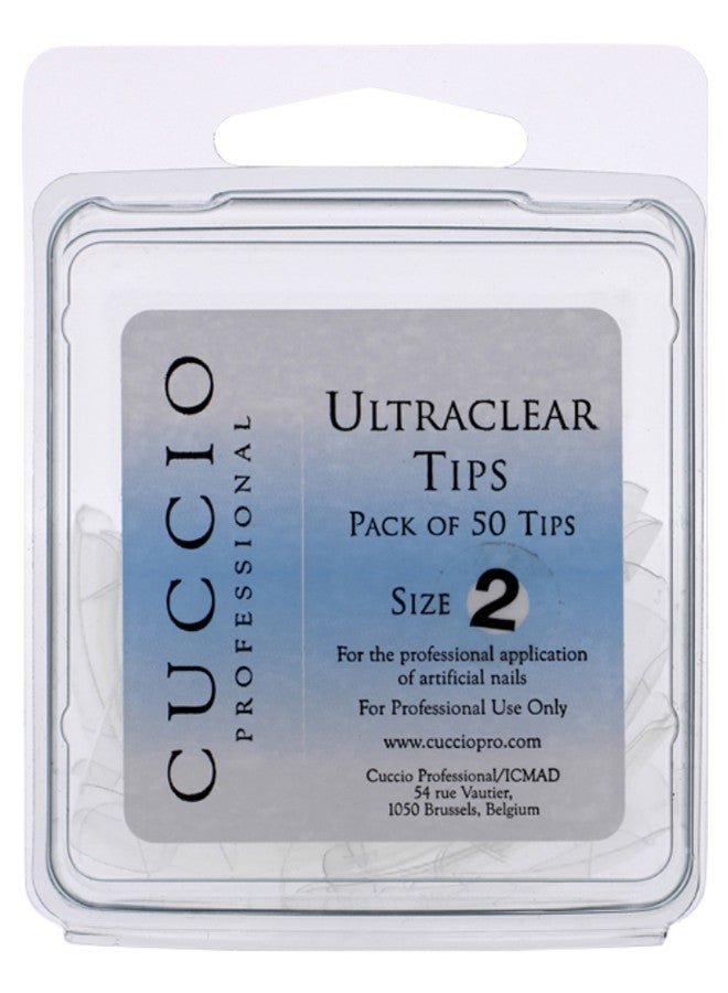 Cuccio Pro 50-Piece Professional Artificial Nail Set Clear - Image 1